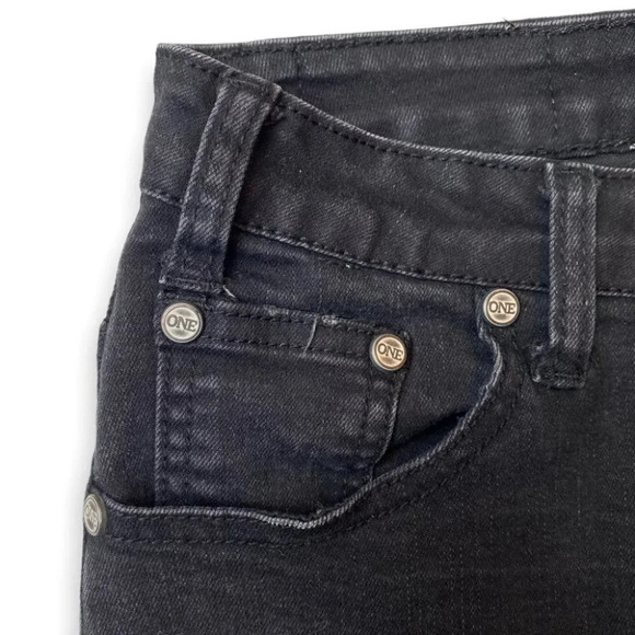 ONETEASPOON Anthro Black High Wasit Skinny Jeans - Picture 6 of 10